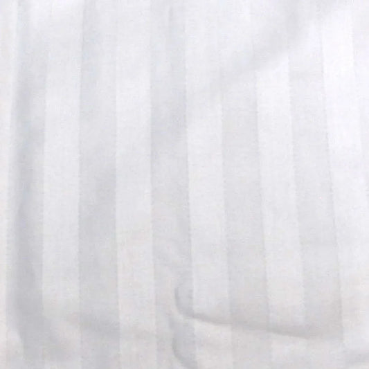 600TC Pair of Wide Self Striped Standard Pillowcases White - Mekamart Australia