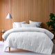 Vintage Design Homewares Reflections White 3 Piece Comforter Set Queen - Mekamart Australia