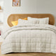 Vintage Design Homewares Natural French Linen Coverlet Set Queen - Mekamart Australia