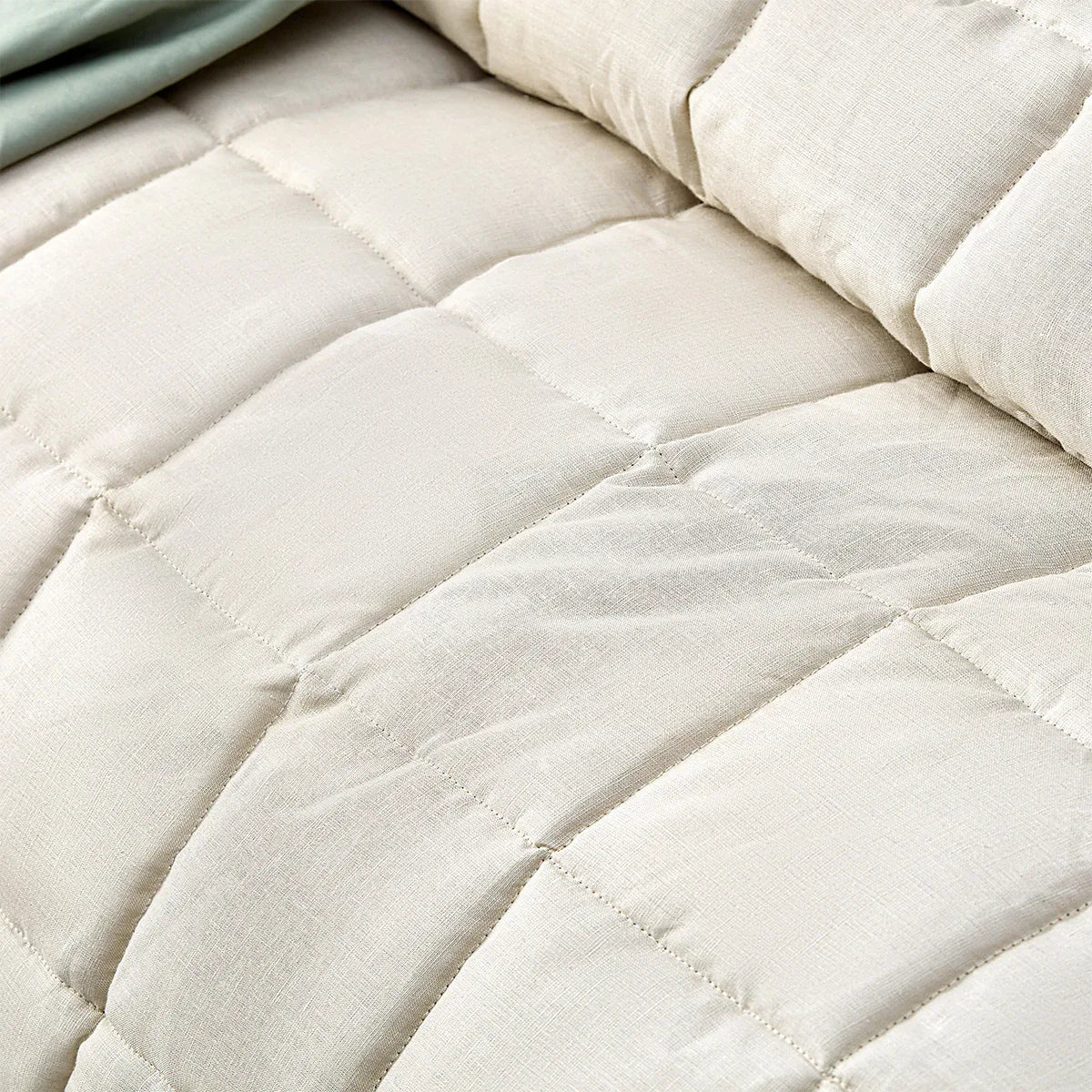 Vintage Design Homewares Natural French Linen Coverlet Set Queen - Mekamart Australia