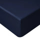 Accessorize Navy Bamboo Cotton Mega Fitted Sheet 50cm Wall Queen - Mekamart Australia