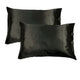 Accessorize 300TC Deluxe Essentials Satin Standard Pillowcases Black - Mekamart Australia