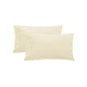 Pair of Pure Cotton 250TC Standard Pillowcases Cream - Mekamart Australia