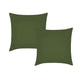 Vintage Design Homewares Pair of Olive French Linen European Pillowcases 65 x 65cm - Mekamart Australia