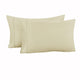 Accessorize 325TC Pair of Cuffed Standard Pillowcases Ecru - Mekamart Australia