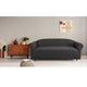 Elan Cambridge Extra-stretch Couch Cover Steel Three Seater Steel - Mekamart Australia