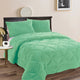 Ramesses Teddy Fleece 3 Pcs Comforter Set Aqua (Frost) Queen - Mekamart Australia