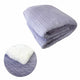Ardor Liam Lilac Winter Fleece Blanket with Sherpa Reverse 150x200cm - Mekamart Australia