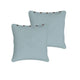 Rans Pair of London Cotton European Pillowcases with Buttons Grey - Mekamart Australia