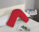 1000TC Premium Ultra Soft V SHAPE Pillowcase - Red - Mekamart Australia
