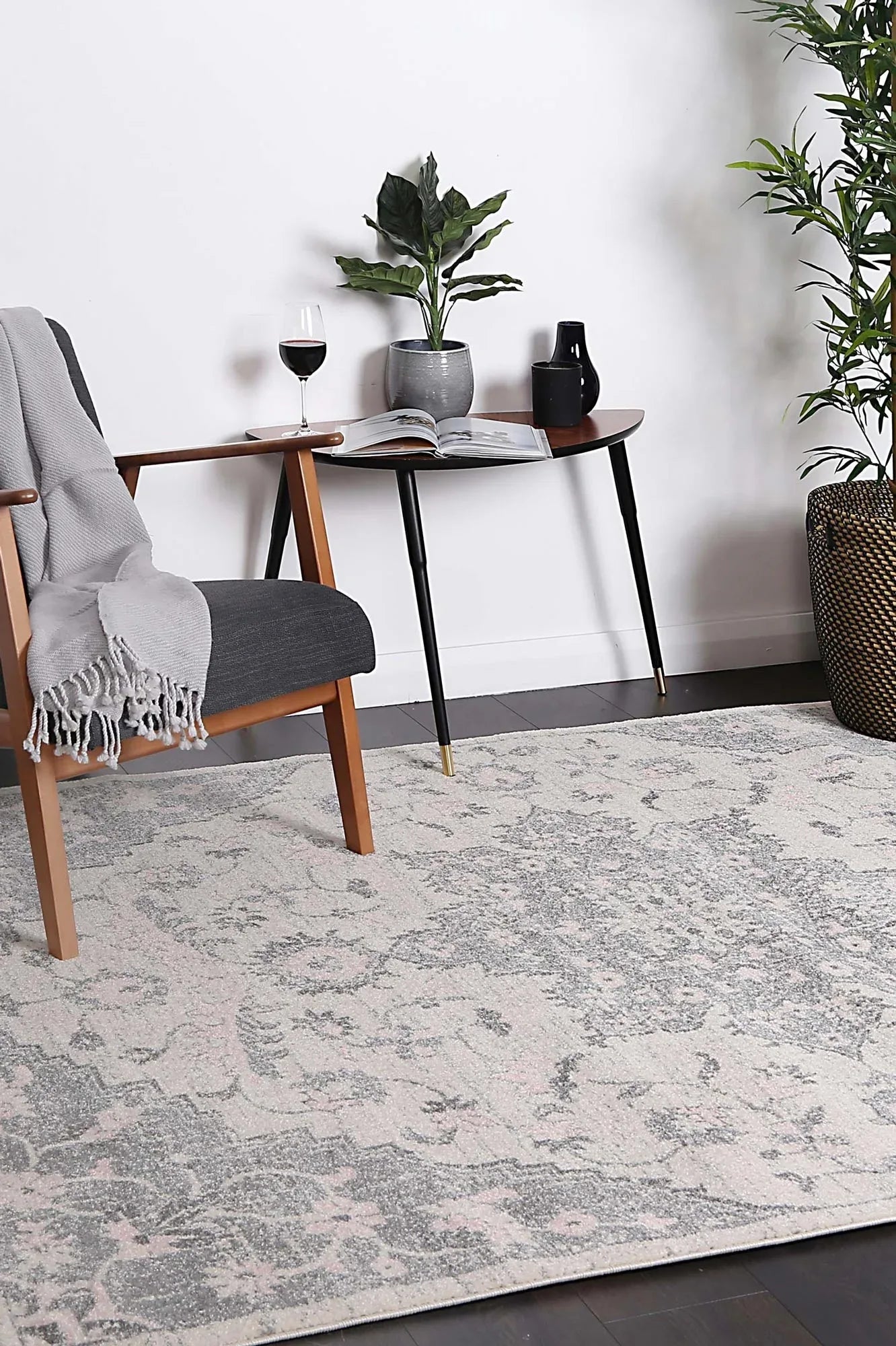 delicate-madeleine-grey-ivory-rug 80x300 - Mekamart Australia