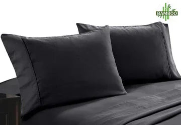 400 thread count bamboo cotton twin pack pillowcase charcoal - Mekamart Australia
