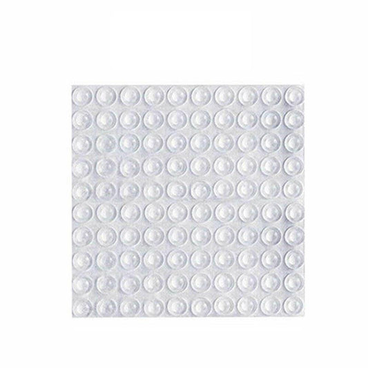 100PCS Clear Silicone Bumper Pads Self Adhesive Door Drawer Cabinet Furniture Stopper - 100PCS-10*2mm