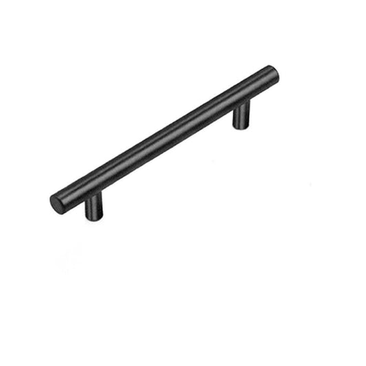 1pcs Black Kitchen Cabinet Door Handles Matte Black Stainless Steel Door Drawer Pull T Bar - 400mm/256mm
