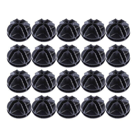 20PCS Wire Storage Cube Plastic Connectors Mesh Snap Plastic Push Grid - White - Mekamart Australia