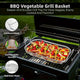 Stainless Steel Square Barbecue Basket Multifunctional Tray Grilling Vegetables - Mekamart Australia