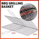 Bbq Fish Grilling Basket Grill Camping Net Meat Vegetable Cooking Kitchen Tool - Mekamart Australia