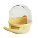 Bird Feeder Set Food Jars Cups Parrot Food Boxes Water Dispenser Troughs Cage - Yellow