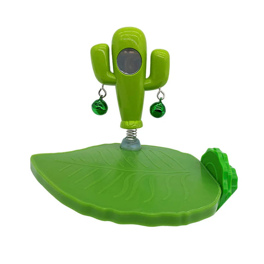 Parrot Bird Toy Cactus Shape with Bell Hanging Cage Toy for Pet Birds Play