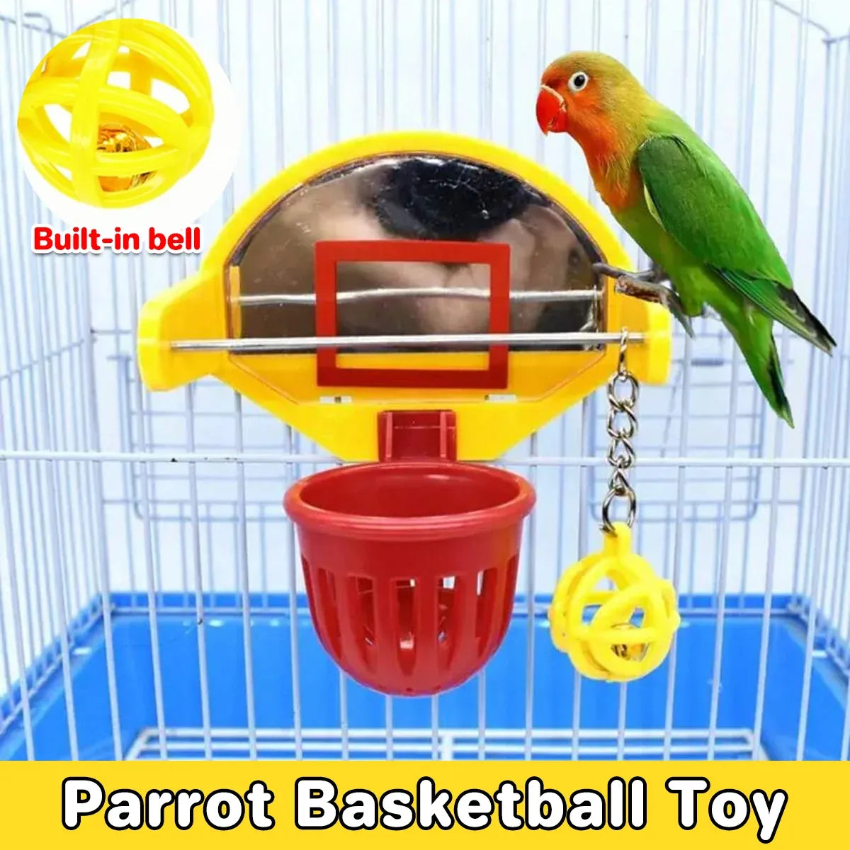 Parrot Bird Toy Training Basketball Intelligence Training Toy Small Medium Birds