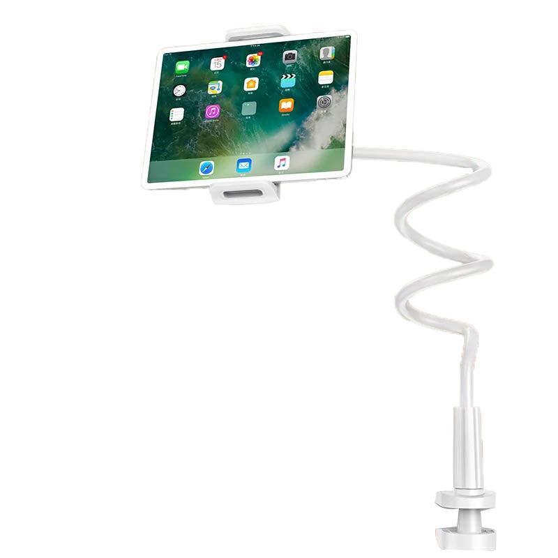 Adjustable Flexible Phone Tablet Holder with Clamp for Bed Desk Mount Use - Blue