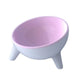 Raised Cat Bowl Pet Feeder Pet Bowl Elevated Dog Bowls 15° Tilted Pet Water Bowl - Cherry Blossom Pink