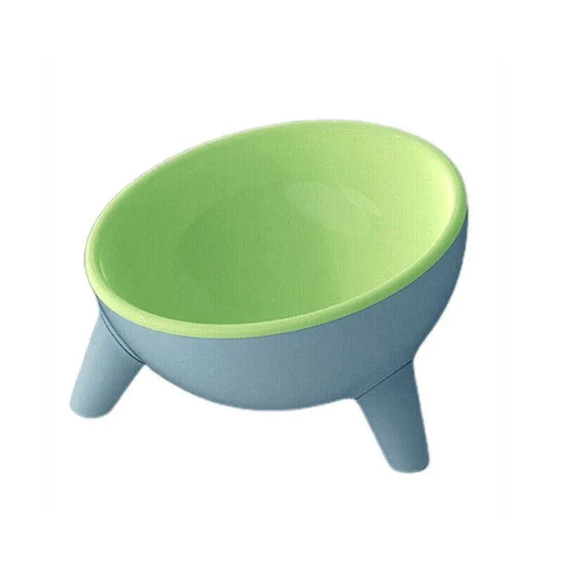 Raised Cat Bowl Pet Feeder Pet Bowl Elevated Dog Bowls 15° Tilted Pet Water Bowl - Cherry Blossom Pink