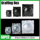 50pcs Plant Rooting Device High Pressure Grafting Box for Seedling Branch Garden - Clear M-50PCS - Mekamart Australia