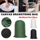 Canvas Drawstring Large Bag Pouch Clothes Craft Storage Laundry - White-74X120cm