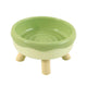 Cat Food Water Bowl Non Slip Raised Pet Feeding Dish Elevated Feeder Cats - Green