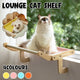 Window Hanging Cat Hammock Solid Wood Sun Bed Nest for All Seasons Durable - Grey+Yellow - Mekamart Australia