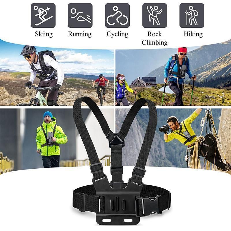 Cell Phone Chest Mount Harness Strap Holder Clip For Iphone Samsung Gopro