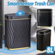 Sensor Trash Can 8L Narrow Black Smart Bin Touchless Bathroom Toilet Waste Bin - Mekamart Australia