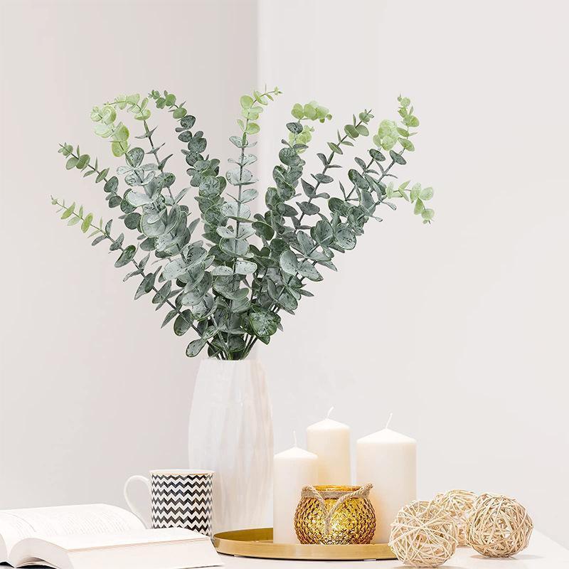 Artificial Eucalyptus Leaf Flowers Fake Green Plant Nordic Home Party Decor - Mekamart Australia