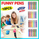 Funny Pens Swear Word Pen Set Black Ink Writing Pen Funny Office Diary Gift - Set D