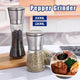 Stainless Steel Manual Salt and Pepper Grinder with Adjustable Ceramic Core - 200ML - Mekamart Australia