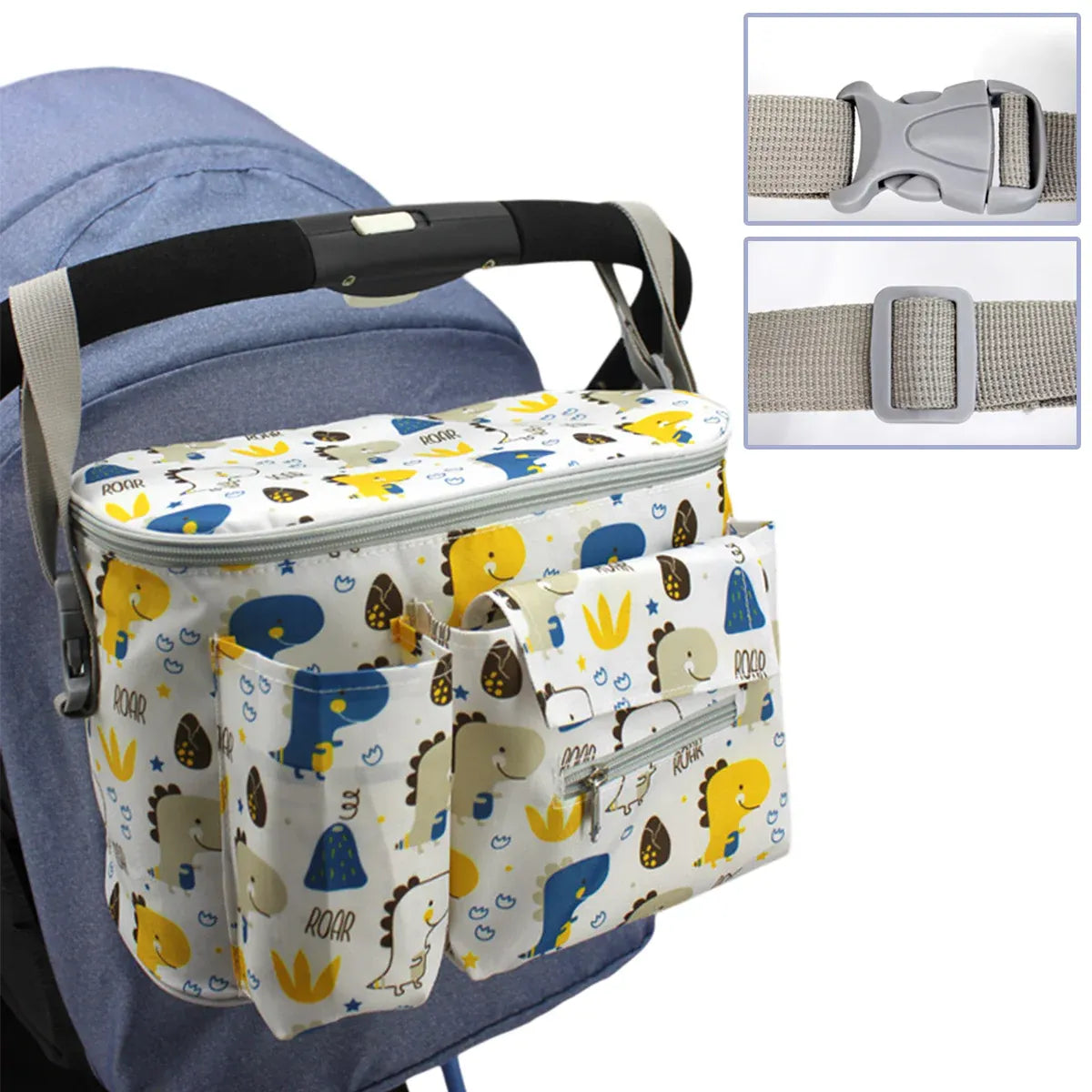 Stroller Hanging Bag Multi-Functional Mommy Bag Large Capacity Durable
