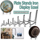 Plate Stands Iron Display Easel Photo Picture Bowl Dish Book Holder Frame Black - 4 Inch - Mekamart Australia