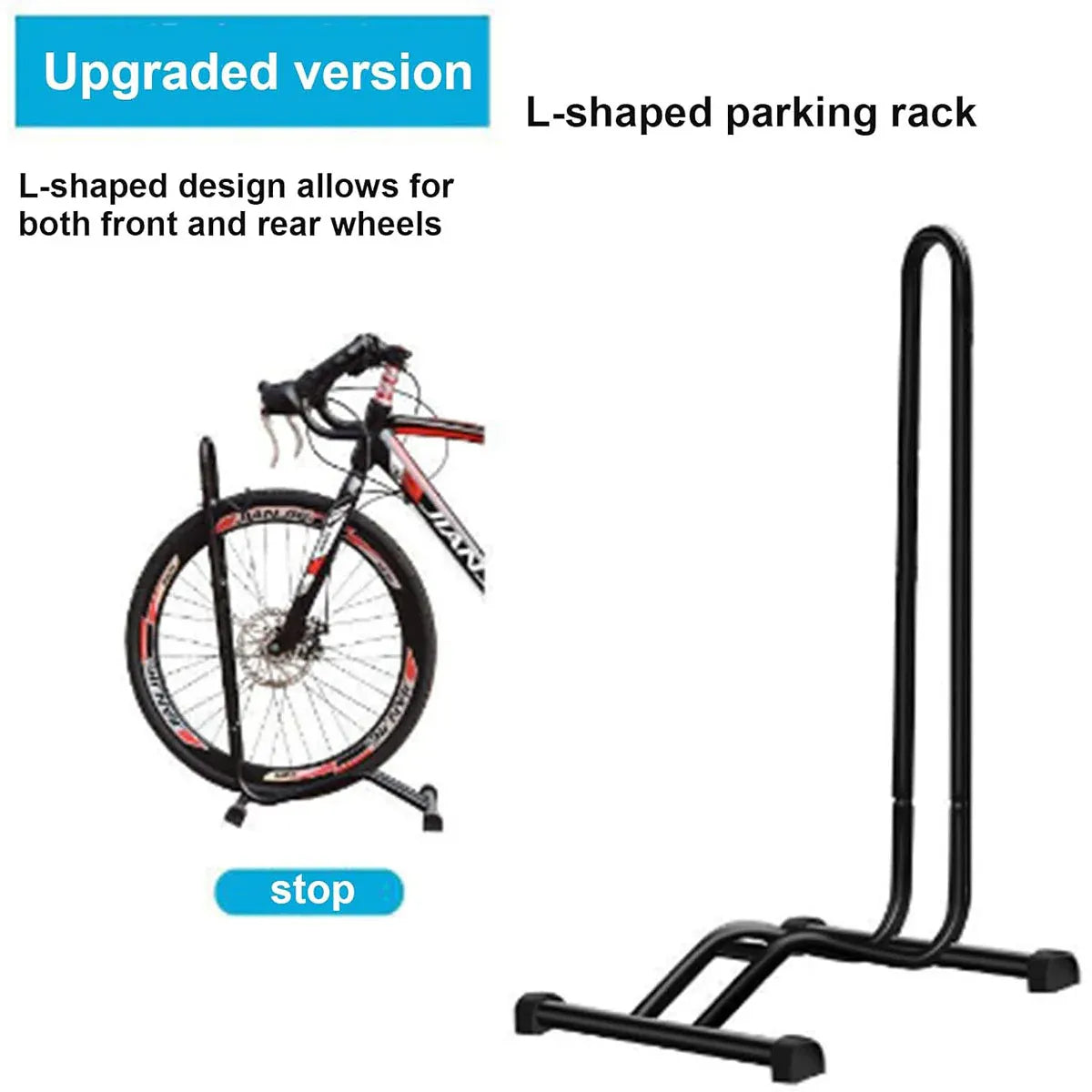 Adjustable Bicycle Parking Stand Plug-in Bike Rack for Mountain Road Bikes