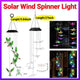 Wind Chimes Solar Powered Led Lights Changing Hanging Garden Yard Outdoor Decor - Dragonfly - Mekamart Australia