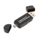 OTG USB 2.0 Card Reader Adapter for Micro SD TF PC and Mobile Phone Use - Black