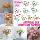 5pcs Artificial Peony Silk Flowers Bouquet Decor Faux Floral Arrangements - Purple Red - Mekamart Australia