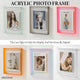 Acrylic Photo Frame Double-Sided Clear Display with Screw Mount – 16x21cm - Red