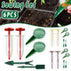 6PCS Garden Seeder Set Mini Seed Planting Tools Manual Seeder for Gardening - Coffee - Mekamart Australia