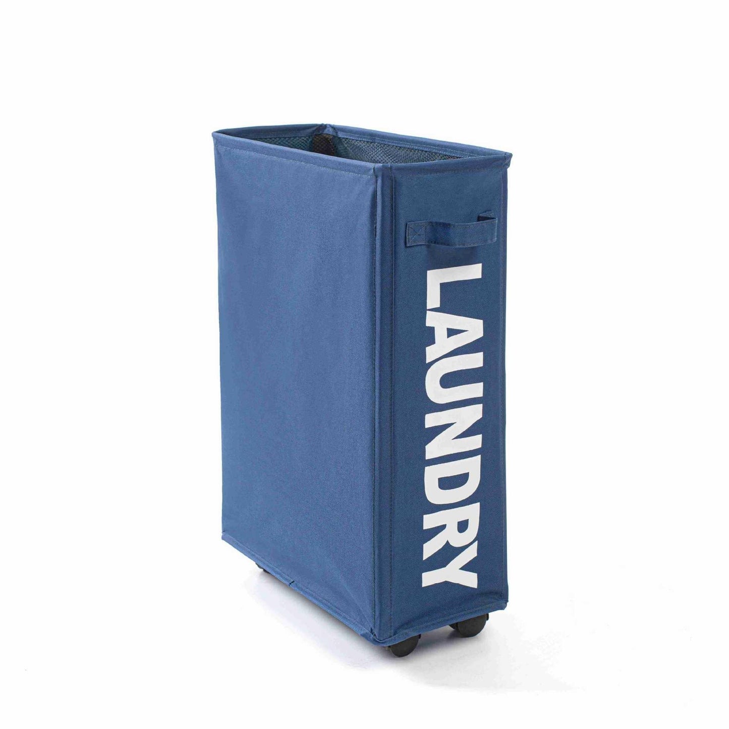 Large Foldable Laundry Washing Clothes Storage Bag Hamper Basket Bin Organiser - Light Blue