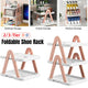2/3 Tier Removable Shoe Rack Folding Storage Shelf Simple Space Saving Organizer - 2Tier-Pink - Mekamart Australia