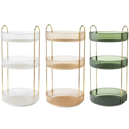 Rotating Cosmetic Organiser Home Storage Shelf Box for Makeup and Beauty Product - Green - Mekamart Australia