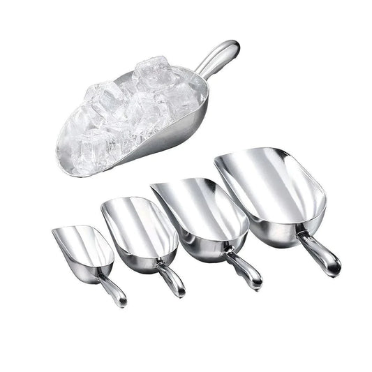 4 Sizes Aluminum Alloy Ice Shovel Flour Rice Scoop Multipurpose Kitchen Tool - M - Mekamart Australia