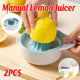 2PCS Home Use Lemon Press Manual Juicer Portable Citrus Squeezer - Mekamart Australia