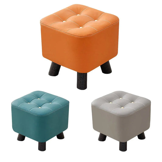 Small Stool Household Sofa Stool Shoes Changing Low Seat for Bedroom and Living - Green - Mekamart Australia
